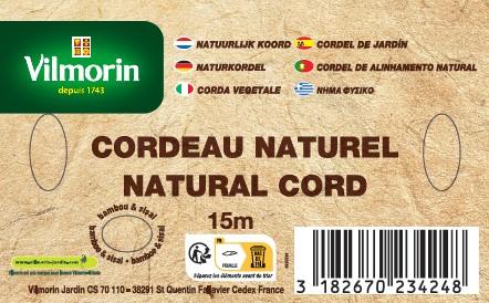 Matériel de jardinage - Cordeau Naturel - 15 m - PACKAGING_RECTO